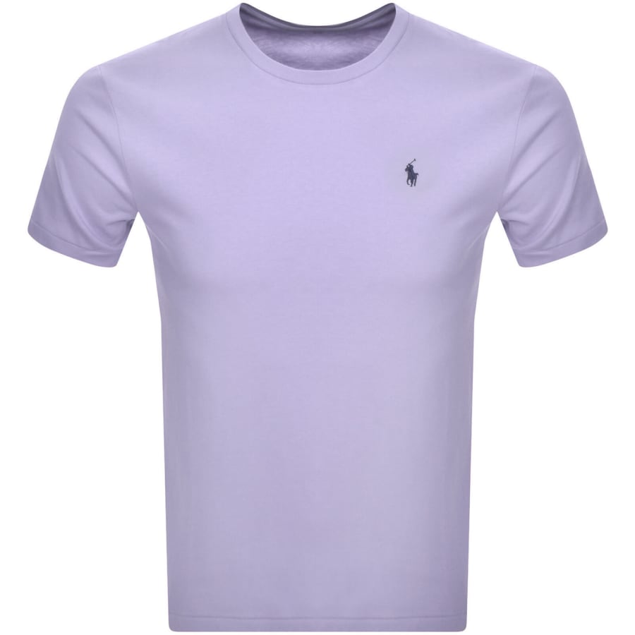 Ralph Lauren Crew Neck Slim Fit T Shirt Purple Mainline Menswear Denmark